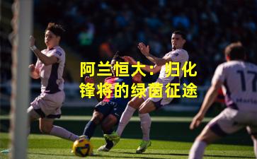 阿兰恒大：归化锋将的绿茵征途